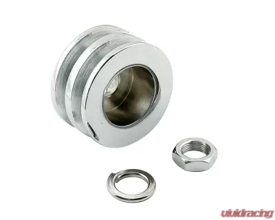 Mr. Gasket Alternator Pulley - Chrome - Double Groove - 6809