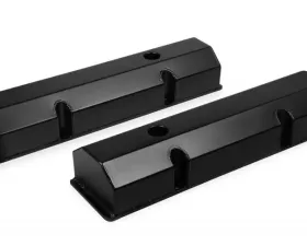 Mr. Gasket Fabricated Aluminum Valve Covers - Black Finish