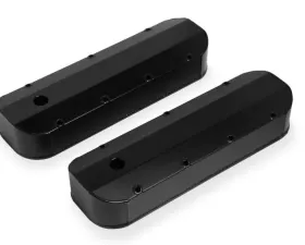Mr. Gasket Fabricated Aluminum Valve Covers - Black Finish