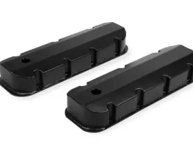 Mr. Gasket Fabricated Aluminum Valve Covers - Black Finish