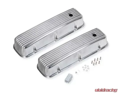 Mr. Gasket Cast Aluminum Tall Valve Covers - Polished - 6859G