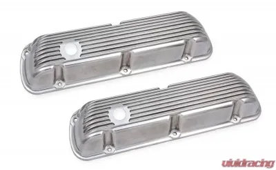 Mr. Gasket Cast Aluminum Valve Covers Pair - Polished - 6861G