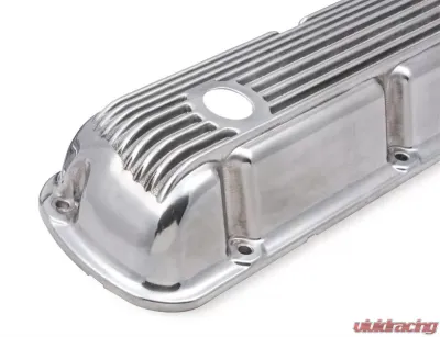 Mr. Gasket Cast Aluminum Valve Covers Pair - Polished - 6861G
