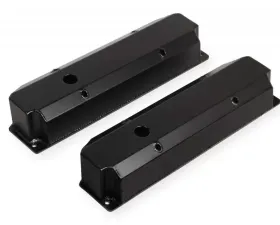 Mr. Gasket Fabricated Aluminum Valve Covers - Black Finish