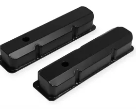 Mr. Gasket Fabricated Aluminum Valve Covers - Black Finish