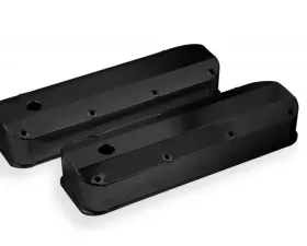 Mr. Gasket Fabricated Aluminum Valve Covers - Black Finish