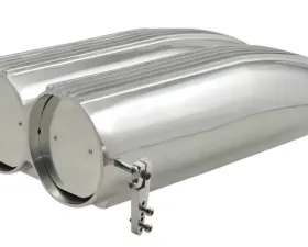 Mr. Gasket Air Scoop - Double Barrel - Shotgun Style Scoop - Polished Aluminum