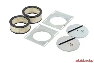 Mr. Gasket Air Scoop - Double Barrel - Shotgun Style Scoop - Polished Aluminum - 8008MRG