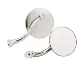 Mr. Gasket 4 Inch Swan Neck Mirror Stainless