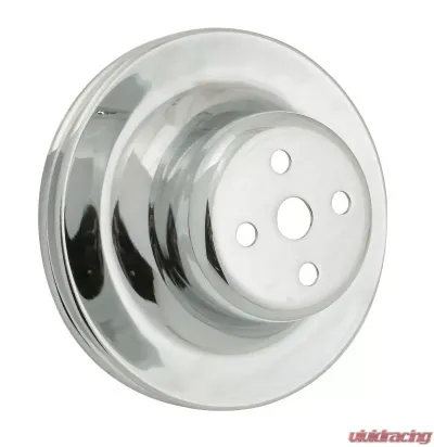 Mr. Gasket Chrome Water Pump Pulley - Single Groove - 8826