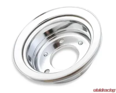 Mr. Gasket Chrome Crankshaft Pulley - Single Groove - 8827