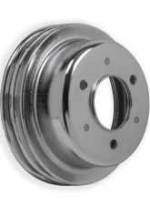 Mr. Gasket Chrome Crankshaft Pulley - Double Groove                                     - 8830MRG - Image 3