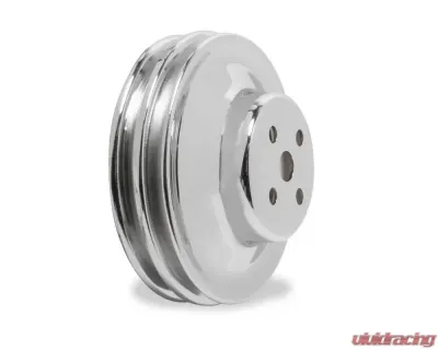 Mr. Gasket Chrome Water Pump Pulley - Double Groove - 8831