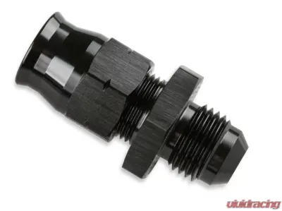 Mr. Gasket Aluminum Tube Adapter -6 AN Male AN To 3/8 Inch Tubing Black - 892006-BL