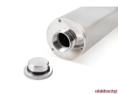 Mr. Gasket Overflow Tank - 3 Inch Diameter 10 Inch Height Polished Stainless Steel - 9133