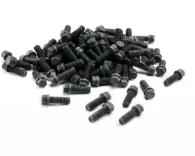 Mr. Gasket Header Bolts - 3/8-16 x 1 Inch Hex Head - Black Oxide - 100 Pieces