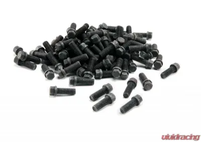Mr. Gasket Header Bolts - 3/8-16 x 1 Inch Hex Head - Black Oxide - 100 Pieces - 917A