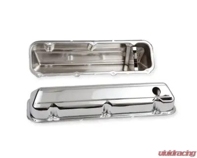Mr. Gasket Chrome Valve Covers with Baffle - 9413