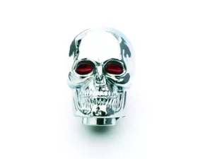 Mr. Gasket Shifter Knob - Chrome - Skull With Red Eyes