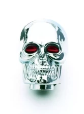Mr. Gasket Shifter Knob - Chrome - Skull With Red Eyes                                     - 9628 - Image 2
