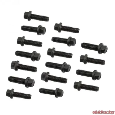 Mr. Gasket Header Bolts - M8-1.25 x 25mm Hex Head - Black Oxide - 970G