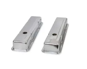 Mr. Gasket Chrome Valve Covers - Dual Cap Holes