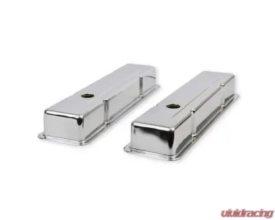 Mr. Gasket Chrome Valve Covers - Dual Cap Holes - 9800