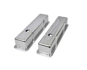 Mr. Gasket Chrome Tall-Style Valve Covers without Baffle