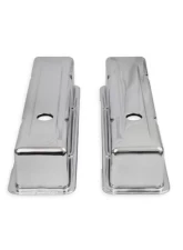 Mr. Gasket Chrome Tall-Style Valve Covers without Baffle                                     - 9801 - Image 2