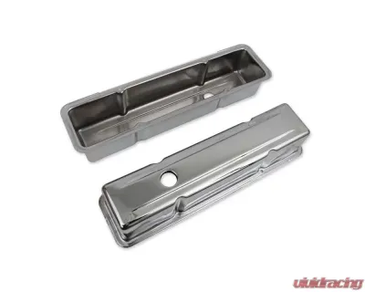 Mr. Gasket Chrome Tall-Style Valve Covers without Baffle - 9801