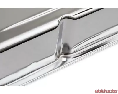 Mr. Gasket Chrome Tall-Style Valve Covers without Baffle - 9801