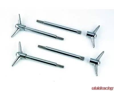 Mr. Gasket Valve Cover Y Wing Bolts - 1/4-20 x 5/8 Inch - Chrome Plated - 9824
