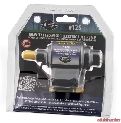 Mr. Gasket Micro Electric Fuel Pump - 12S