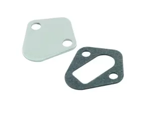 Mr. Gasket Fuel Pump Block Off Plate - Chrome