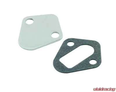 Mr. Gasket Fuel Pump Block Off Plate - Chrome - 1516