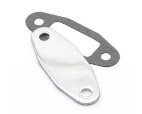 Mr. Gasket Fuel Pump Block Off Plate - Chrome