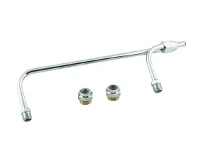 Mr. Gasket Fuel Line - 3/8 Inch Dual Inlet - Chrome