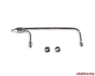 Mr. Gasket Fuel Line - 3/8 Inch Dual Inlet - Chrome - 1552