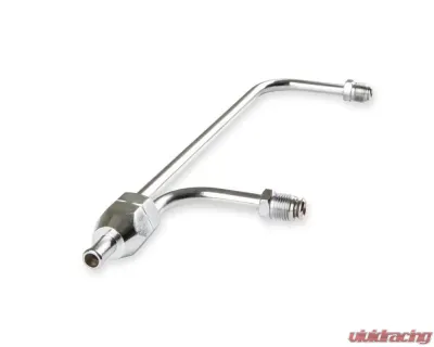 Mr. Gasket Fuel Line - 3/8 Inch Dual Inlet - Chrome - 1552