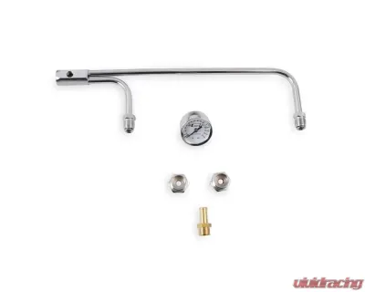 Mr. Gasket Fuel Line Kit with Gauge & Fittings - Chrome - 1559