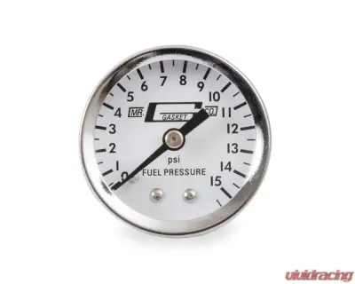 Mr. Gasket Fuel Line Kit with Gauge & Fittings - Chrome - 1559