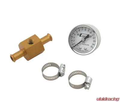 Mr. Gasket Fuel Block with 0-15 PSI Fuel Pressure Gauge - 1560