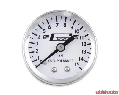 Mr. Gasket Fuel Block with 0-15 PSI Fuel Pressure Gauge - 1560