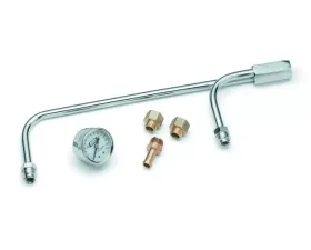 Mr. Gasket Chrome Fuel Line with Gauge