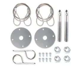 Mr. Gasket Hood Or Deck Pin Kit - Competition With Lanyards