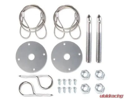 Mr. Gasket Hood Or Deck Pin Kit - Competition With Lanyards - 1616