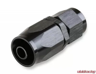 Mr. Gasket -10 AN Straight Swivel Hose End - Black - 220110-BL