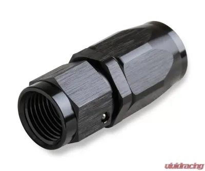 Mr. Gasket -10 AN Straight Swivel Hose End - Black - 220110-BL