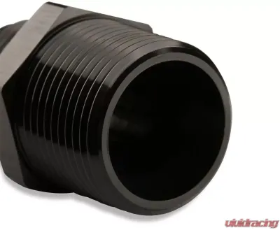 Mr. Gasket Straight -6 AN To 3/8 Inch NPT Adapter - Black - 481666-BL