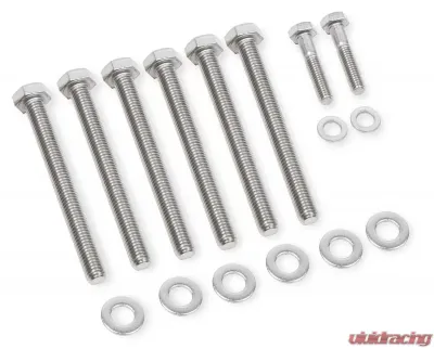 Mr. Gasket Water Pump Bolt Set - Stainless Steel - 60930G